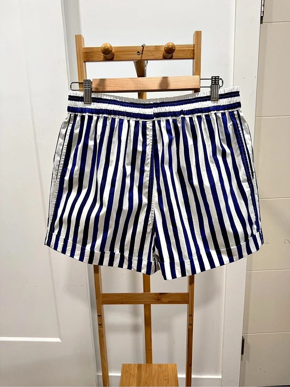 Free Assembly Women's Embellished Pull On Cotton Shorts Embellished Pull On